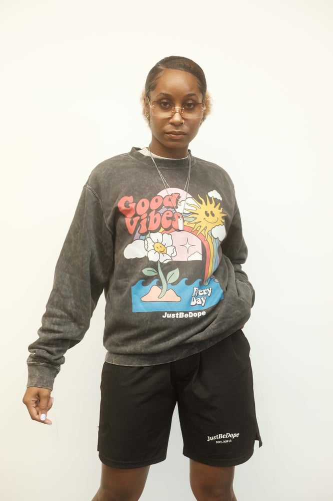 Image of Acid Wash GoodVibes Crewneck