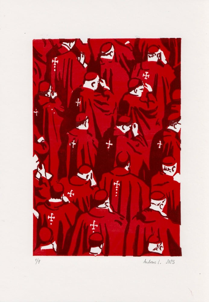 Image of Conclave Lino Print