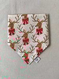 Image 3 of Classic Reindeers - Personalised Reindeer Reversible Bandana