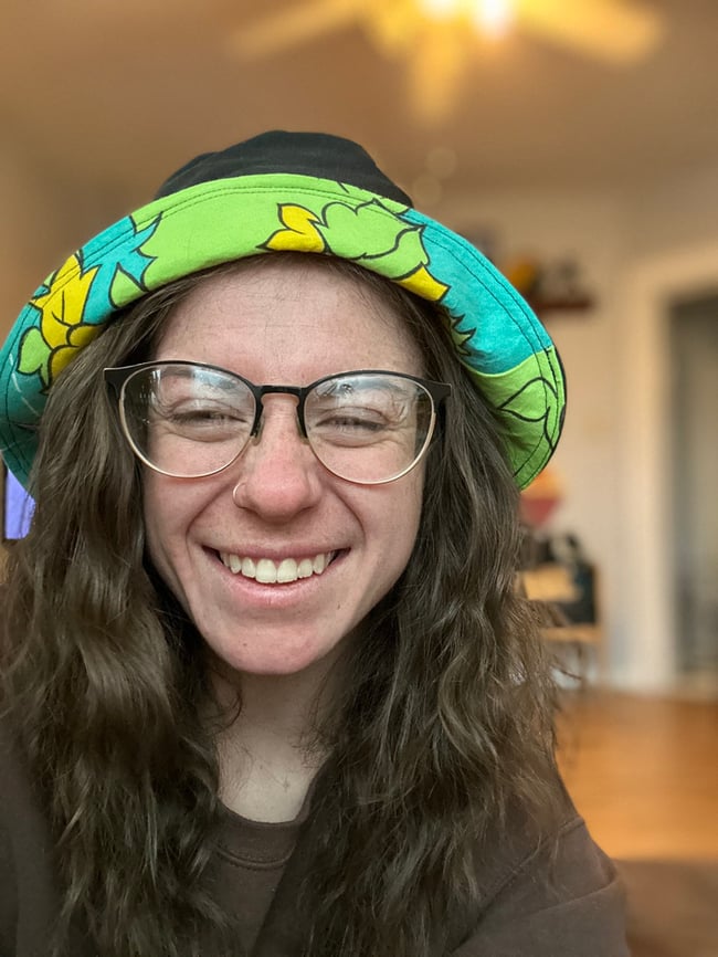 Treasure Trolls Hidden Secret Pocket Black and Green Bucket Hat