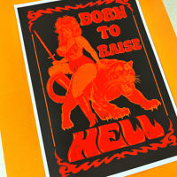 Image 2 of Born To Raise Hell - A4 Print