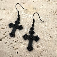 Image 1 of Byzantine Cross Earrings