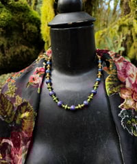 Image 1 of Lapis Lazuli and Brass necklace 