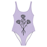 Image 1 of Triple Flowers and Tears One-Piece Swimsuit