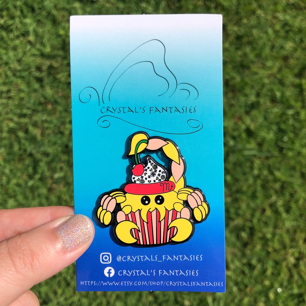 Image of Scorpio Cupcake Pin