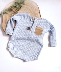 Image 1 of Photoshooting boys bodysuit |  Ari | baby blue | 12-15 months | 18-24 months