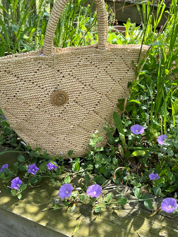 Image of Sac en Raphia LUNA fond Rond