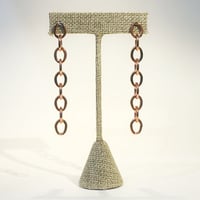 Image 1 of Copper Chain Link Earrings