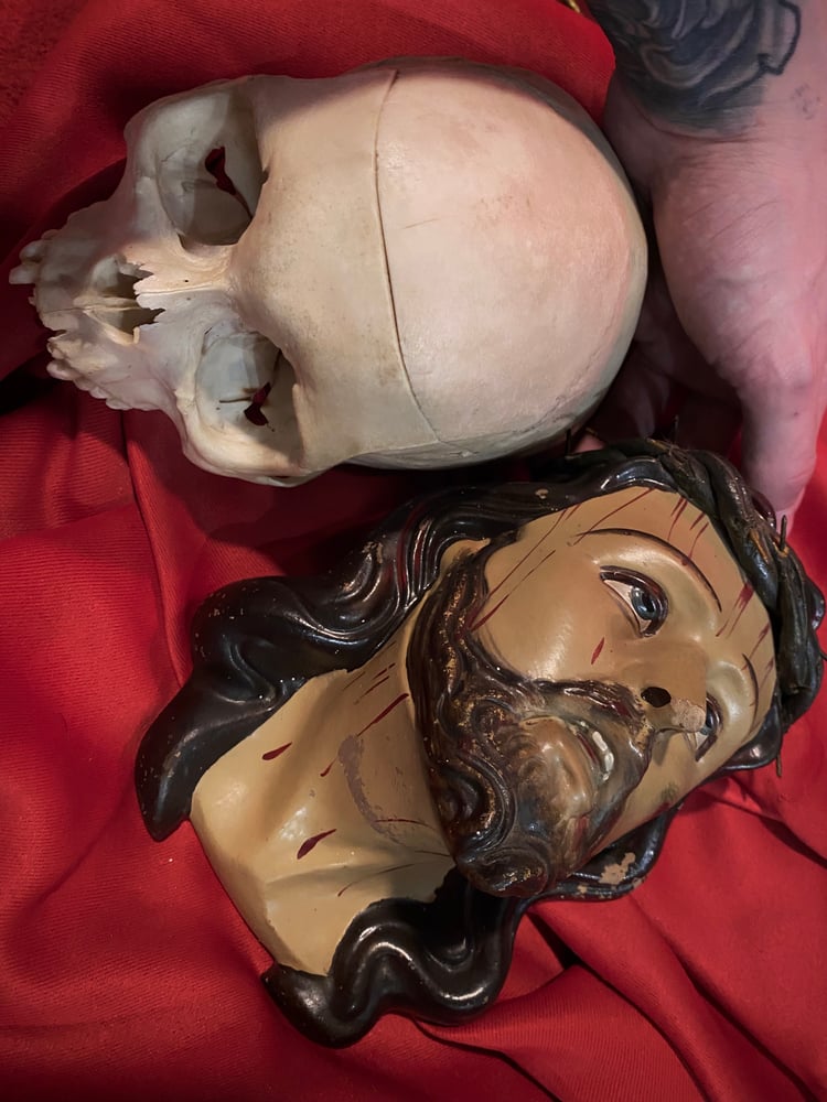 Image of Antique Terracotta Jesus Bust 