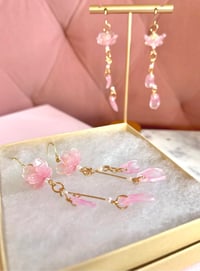 Image 2 of Falling Cherry Blossom Earrings