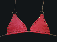 Studded red top L