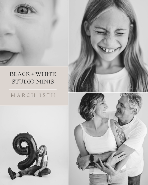 Image of Black + White Minis | March 15th