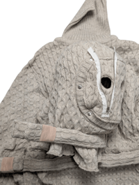 Image 2 of OBI BEIGE KNIT HOOD MASK 