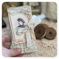 Image 2 of Replica DMC French Thread box full of vintage lace samples