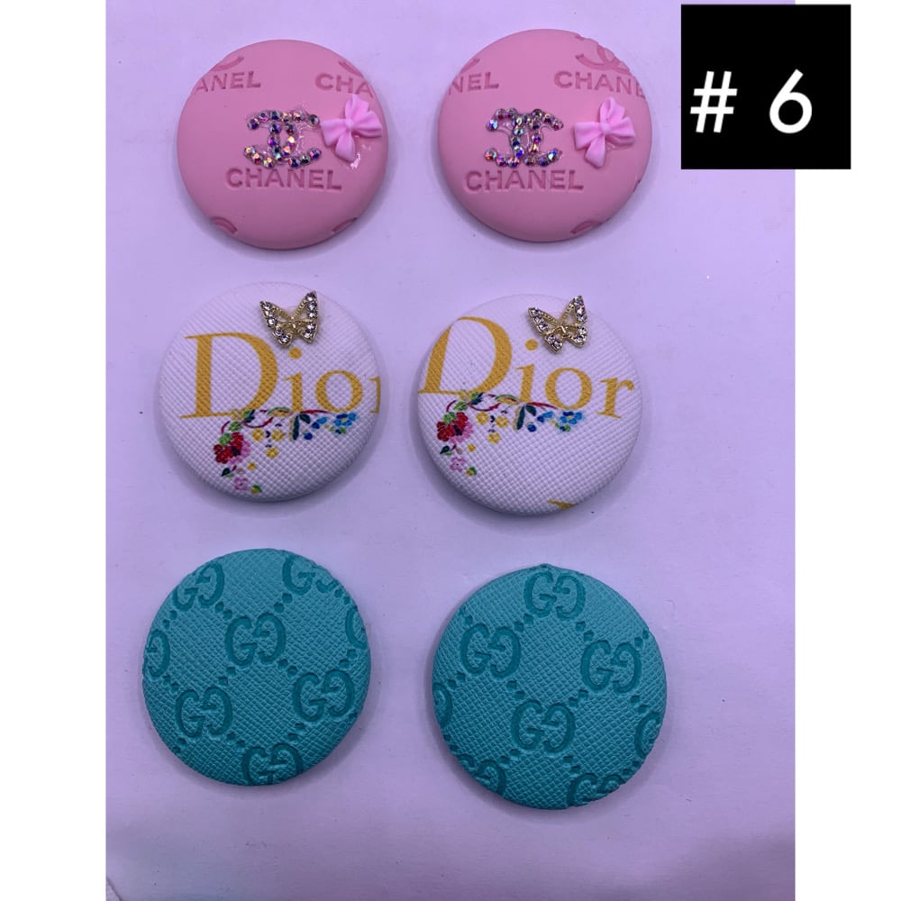 Image of Classy /Sassy Button earrings