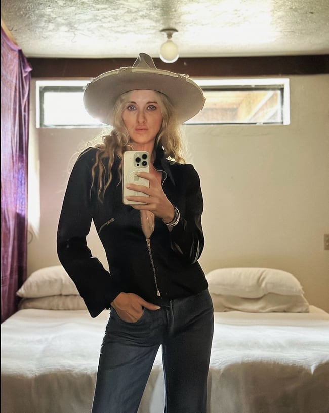 late 60s BIBA London satin rocker jacket