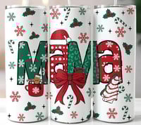 Christmas mama 20oz subliamtion tumbler 
