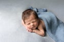 Cornflower Blue Newborn Bonnet & Wrap Photography Prop Set