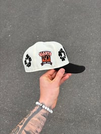 Image 2 of  TRI TONE WHITE BLACK SAN FRANCISCO GIANTS CUSTOM FITTED CAP
