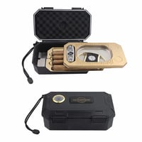 Image 2 of Cigar Enthusiasts Bundle ( Cigar Humidor, Torch, Cutter ) 