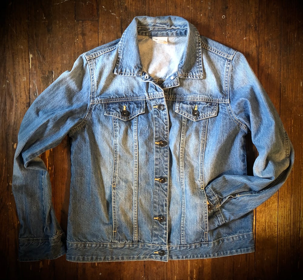 “RGB” UPcycled denim jacket