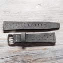 Dark Grey Suede Racing Strap