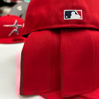 Image 3 of New Era 59Fifty Scarlet Navy 
