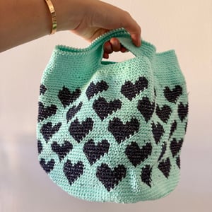 Image of SECCHIELLO CUORI CROCHET
