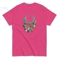 Image 12 of Unisex classic tee, Feathers and  Turquoise Horseshoe Tee, Western