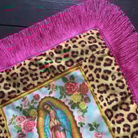 Image 4 of Pink Fringe Virgin Cushion Cover