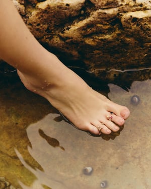 Image of LOWOOL - Frog Silver Toe Ring