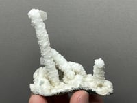 Image 9 of Quartz Stalagmite Coated With Aragonite & Clear Rhombohedral Calcite #2440