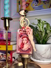 Image 1 of You are my perfect match wooden keychain