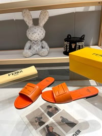 Image 8 of FF Leather Slides