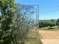 Image 5 of Crow Tarot "The Murderer" Suncatcher