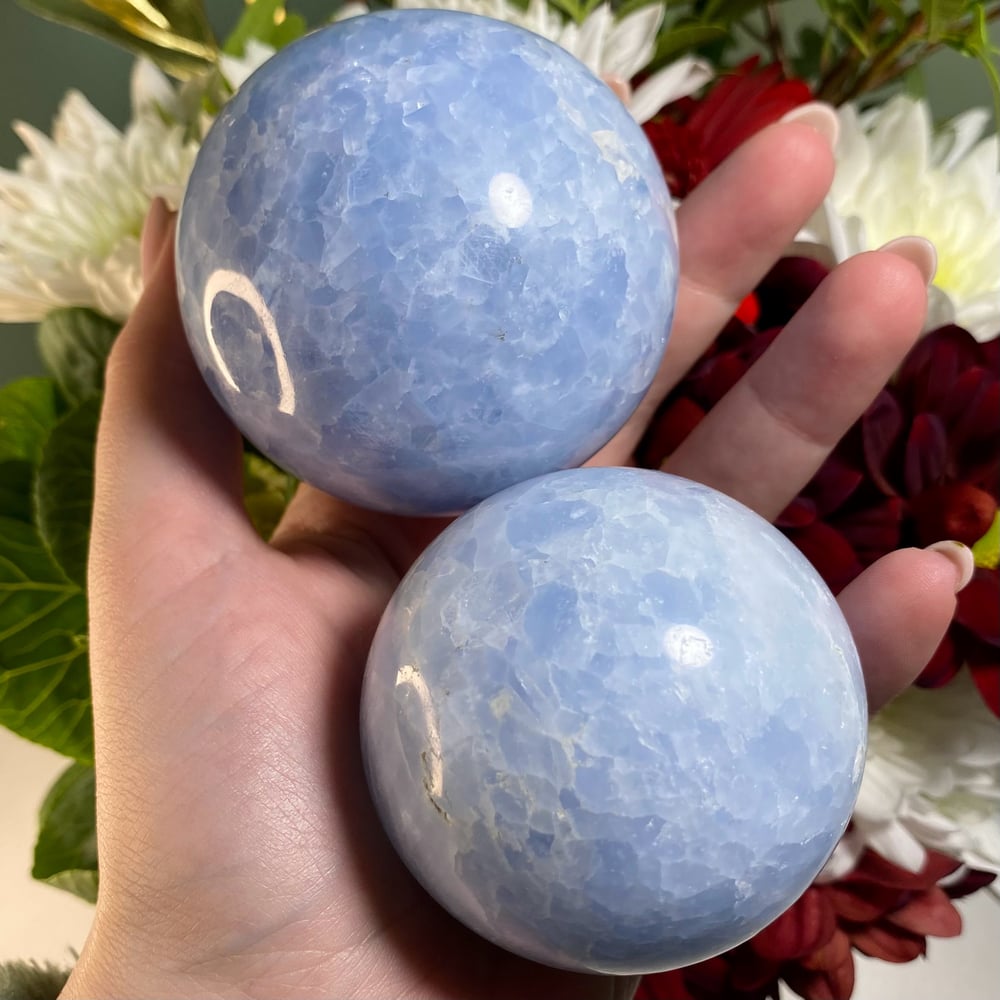 Image of Blue Calcite Sphere