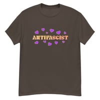 Image 1 of Antifascist Hearts Tee / Dark Neutrals Collection