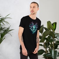 Image 8 of Kraken Style Colorful Skull Unisex t-shirt