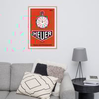Image 5 of Heuer 1963 catalog framed poster