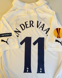 Image 1 of Tottenham “VAN DER VAART 11” 2011/12 Home Cup Shirt + UEL patches (M)
