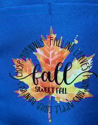 Image 3 of Fall is My Favorite Apron (blue)