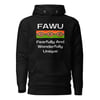 FAWU Orange/Green Print hoodie (black)