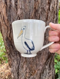 Image 3 of X Large Pelican decorated Mug