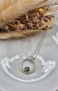 Image 3 of Blue Abalone Gemstone Pendant