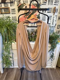 Image 1 of NWT tan luxe dress