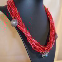 Image 6 of 8 Strand Italian Coral Necklace
