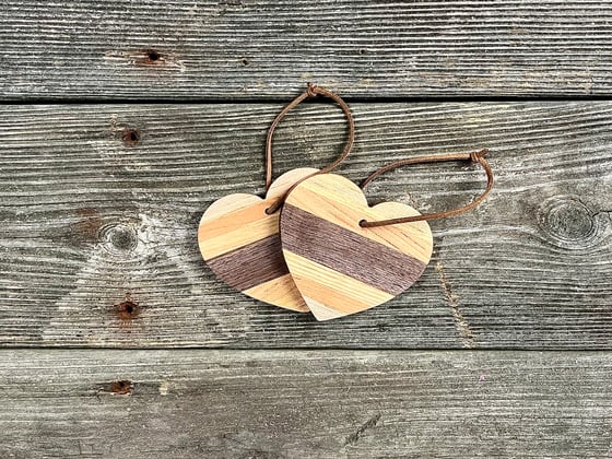 Image of Hardwood Heart Ornament