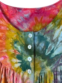 Image 6 of L Luxe Knit Babydoll Top in Bright Spiral Ice Dye