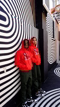 Image 3 of $D Red hoodie 