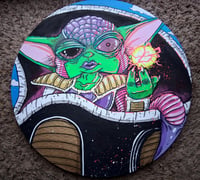 Image 1 of Grogu x Frieza original canvas 